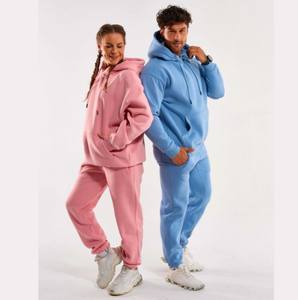 กางเกงวอร์มทรงหลวมมีฮู้ดโอเวอร์ไซส์สำหรับผู้ชายเสื้อผ้าผู้ผลิตเสื้อผ้าสตรีทแวร์พิมพ์สกรีนโลโก้ออกแบบได้ตามต้องการ - Product Image 3