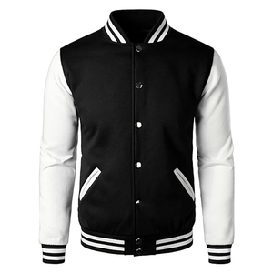 Chaqueta Universitaria de Lana de Alta Calidad para Hombre, Diseño de Béisbol Universitario Transpirable con Logotipo Personalizado para Primavera, Directo de Fábrica - Product Image 1