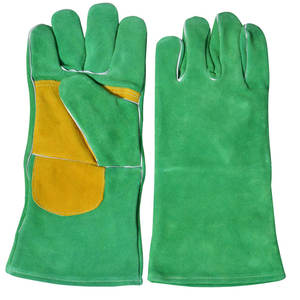 La mejor fabricación Guantes de soldadura de cuero Premium Llegada Resistencia al calor Guantes de seguridad razonables Resistencia al calor personalizados - Product Image 4