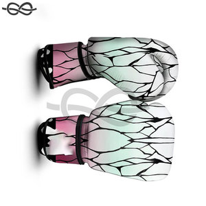 ถุงมือชกมวยหนังวัวสำหรับฝึกการต่อสู้10oz 12oz 14oz 16oz ออกแบบโลโก้ได้ตามต้องการ - Product Image 3