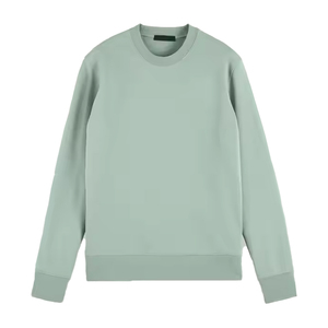 Sweat-shirt en molleton de coton surdimensionné 220 g/m² doublé, écologique, pour hommes, avec logo brodé personnalisé, style streetwear, col rond, vente en gros - Product Image 1