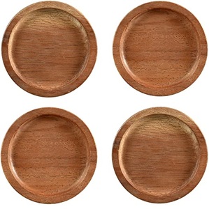 Posavasos de madera hechos a mano de forma redonda, posavasos de madera de lujo de la mejor calidad, Mantel Individual de madera para mesa, tapete de cerveza personalizado - Product Image 5