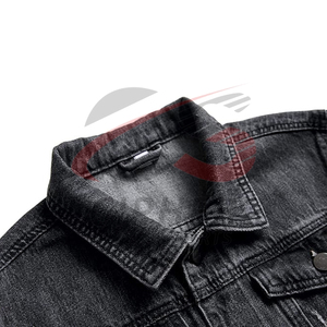 Chaquetas vaqueras de algodón 100% para hombre, chaqueta fina informal con bolsillo de Color sólido para hombre, estilo de alta calidad, ropa para hombre, chaqueta vaquera - Product Image 2