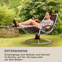 Chaise berçante moderne détachable ressort de traction pour chambre salon cour ou parc chaises de jardin en métal Durable
