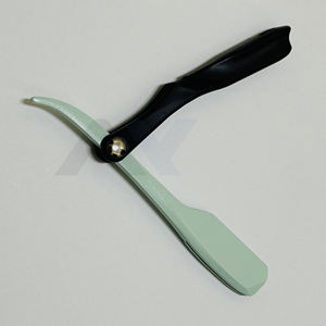Rasoir professionnel de style pinçage, manche pliable en plastique, rasoir à lame unique pour hommes, rasoir de toilettage - Product Image 3