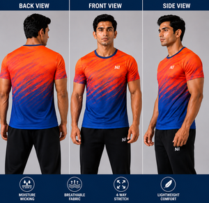 Mens Fitness Dry Fit T <b>Shirt</b> Quick Dry Breathable Running Gym Athletic Sportswear Wear Casual Mens Dry Fit T <b>Shirt</b> - Product Image 3