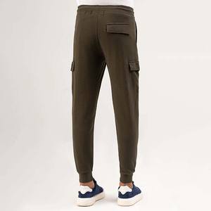 2025 vêtements de sport pour hommes pantalons de survêtement Streetwear pleine longueur pantalon à cordon tenue décontracté avec tissu en toile - Product Image 3