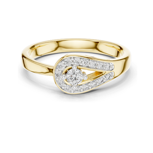 Bague pour femme en diamant de laboratoire 0,20 CT, clarté VVS-VS EF, or 18 carats, 14 carats, 10 carats et argent 925, or rose, or jaune, or blanc - Product Image 2