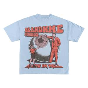 Camiseta de Hombre de Algodón 100% con Lavado Ácido, Corte Regular, Impresión Digital DTG Personalizada, Microfibra Gruesa de 300g, Secado Rápido y Transpirable - Product Image 4