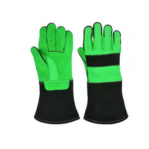 ถุงมือเชื่อมถุงมือหนังป้องกันแรงงานถุงมือหนังจากปากีสถาน - Product Image 3