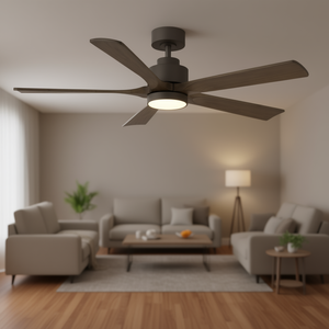 Ventilador de Techo con Luz LED IR 7145 GR Gris Claro 132x34.5cm - Product Image 3