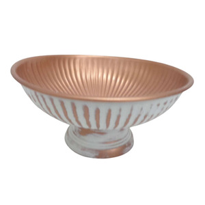 Tazón redondo de hierro con color oro blanco, generalmente utilizado para comer sopa gachas o para cocina y vajilla de mesa, cuencos profundos - Product Image 3