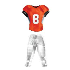 ชุดอเมริกันฟุตบอลชาย ปรับราคาได้ ผ้าคุณภาพพรีเมียม ระบายอากาศได้ดี น้ำหนักเบา แขนสั้น โลโก้ด้านหน้า ป้องกันรอยยับ - Product Image 1