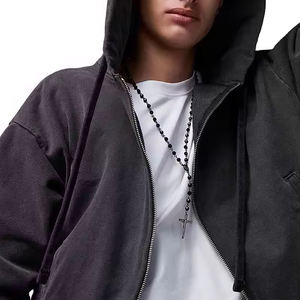 เสื้อฮู้ดซิปแบบสตรีทแวร์สุดฮิต ฮู้ดดี้ลำลอง ผ้าฝ้าย 100% สำหรับทุกเพศ เสื้อฮู้ดผู้ชายแบบพื้นฐาน ผ้าฝ้ายผสมสั่งทำได้ - Product Image 6