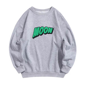 Custom Design Embroidery Logo Sweatshirt Cotton Crew Neck <b>Jumper</b> Oversize Custom Print Sweatshirts for Women - Product Image 1