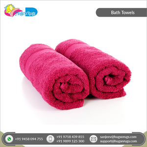 Exportateur vendant des serviettes de bain en coton de couleur unie Design et taille personnalisés disponibles 100% OEM Serviettes de bain personnalisées - Product Image 5