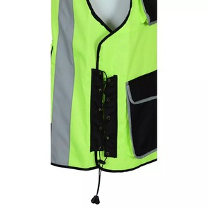 Custom Fashion Adult High Visibility Reflective Breathable Heat Transfer Printed Polyester Traffic Riding Safety Security Jacket - Product Image 6