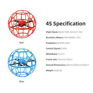 Hglrc <span class=keywords><strong>D200</strong></span> bóng đá bay không người lái Drop-RESISTANT/đào tạo và cạnh tranh bóng đá bay không người lái - Product Image 4