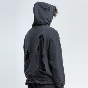 Sudaderas con capucha de algodón ligero para hombre del fabricante de fábrica Diseño básico de lavado ácido a bajo precio para el invierno - Product Image 5