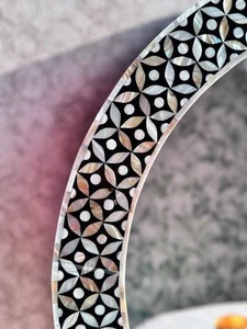 Best Selling Indian Handmade Modern Style <b>Wall</b> <b>Mirror</b> High Quality Mother Pearl Inlay Decorative Frame Luxury Home Decor - Product Image 2