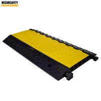 Rampe de protection de câbles en caoutchouc Wesure 900x600x75mm à 5 canaux anti-pression pour la sécurité routière