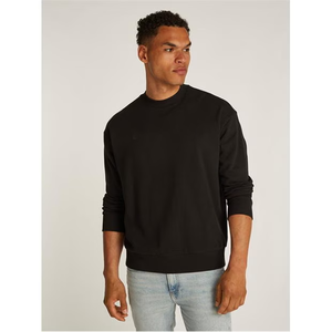 Sweat-shirt 100% coton uni épais à col rond pour hommes - Product Image 5