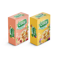 Offre spéciale Emballage de thé aux fruits et aux herbes en poudre pour boisson instantanée saveur fraise Service à thé personnalisé Thé glacé à la pêche