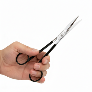 Tijeras Metzenbaum con Punta TC de Grado Profesional, Mango Recubierto de Negro, Tijeras Quirúrgicas Curvas para Disección, Instrumentos para Quirófano - Product Image 4