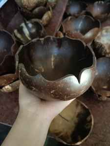 Ensemble de bols en noix de coco naturelle du Vietnam | Bols en coquille de noix de coco écologiques | Ensemble bol et cuillère en coquille de noix de coco par Eco2go Vietnam - Product Image 6