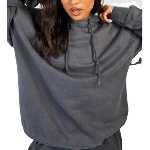 Kivotech Manufacture High Quality Breathable Custom Logo Solid Casual Ladies Hoodie Sports Set Tracksuit for <b>Women</b> - Product Image 3