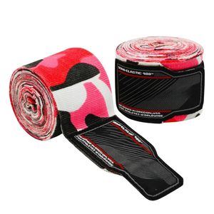 Soporte de muñeca estampado de algodón con diseño de logotipo personalizado para gimnasio, entrenamiento físico, envolturas de mano, venta al por mayor, boxeo profesional duradero de alta calidad - Product Image 4