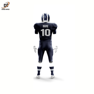 2024, el conjunto de uniformes de fútbol americano para hombres más vendidos, uniformes de fútbol de sarga de aparejos juveniles transpirables al por mayor - Product Image 3