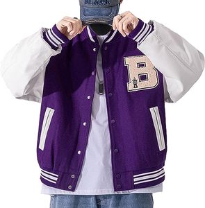 100% Polyester Shell Teint Long Hommes Solide Tricoté Utilitaire Varisty Letterman Sports Hommes Baseball Veste Avec Broderie - Product Image 4