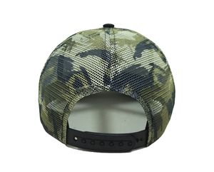 Chapeaux de camionneur Offre Spéciale Gorras avec Patch en cuir gravé personnalisé en relief extérieur Camo maille dos Snapback ODM Vietnam chapeaux - Product Image 5