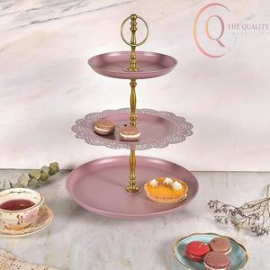 Luxury Metal Cake Stand with Smooth Polished Surface, Perfect for Cupcakes, <b>Pastries</b>, Cakes & Special Occasion Table Décor - Product Image 5