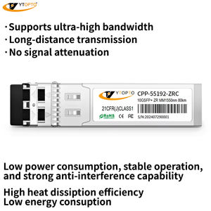 Module émetteur-récepteur <span class=keywords><strong>optique</strong></span> double <span class=keywords><strong>fibre</strong></span> YTOPTO 10G SFP+ ZR 1550nm 80km Duplex SMF DDM avec garantie de 3 ans pour longue portée - Product Image 5