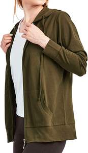 Custom <b>Long</b> Sleeve WintermCasual Zipper <b>Women</b> Hoodies Thin <b>Hoodie</b> - Product Image 4