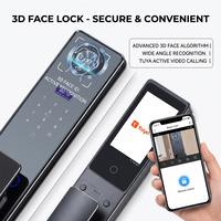 Système de sécurité domestique intelligent Hiwink Tuya, interphone vidéo, sonnette WiFi, reconnaissance faciale 3D, ensemble de serrures de porte intelligentes, compatible Alexa Google