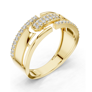 Bague de créateur en diamant de laboratoire 0,324 CT pour femme, VVSVS EF, taille brillant rond, or 18 carats, 14 carats, 10 carats et argent 925, rose, jaune - Product Image 6