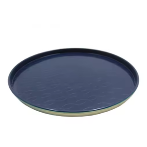 Assiettes de charge en métal au design élégant Assiettes de charge dorées disponibles en plusieurs assiettes de service modernes au design et à la gravure - Product Image 6