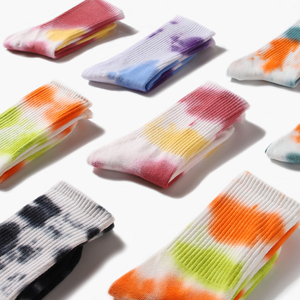 Sock Tie-dye Customized Men Women Summer Tie Dye Socks Custom Wholesale Tye Die Socks Unisex - Product Image 2