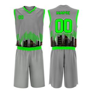Tenue de basketball de haute qualité au design unique, vente en gros, vêtements de sport à séchage rapide, ensemble maillot et short de basketball - Product Image 1