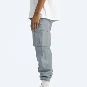 Pantalones holgados de algodón de marca personalizada de lujo, secado rápido, múltiples bolsillos, diseño personalizado y logotipo, ropa de calle, pantalones vaqueros de estilo, venta al por mayor - Product Image 2