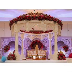 Estilo Rajwada Haveli Mandap para decoración de boda con estilo Raj Mahal Mandap matrimonio indio fibra Mandap para boda occidental de Indo Reino Unido - Product Image 1