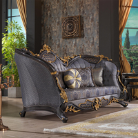 Sommier de lit de qualité supérieure au design royal doré antique moderne pour hôtels, chambres d'hôtel, appartements, salons, hôtels 3 à 5 étoiles – Vente directe