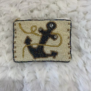 Nouveau design de pochette à main perle de rocaille brodée perlée sac de mode porte-monnaie fait à la main avec couleur personnalisée pour femmes et filles - Product Image 1