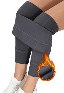 Women's Thick Cotton Ultra Legging <b>With</b> Wide Waistband Breathable Sports Gym <b>Tights</b> Work Yoga Assorted Fitness Gym <b>Tights</b> Logo - Product Image 3