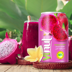 Bebida de Jugo de Fruta del Dragón VINUT 330ml, Caja de 24 Latas, Lista para Enviar, Muestra Gratuita, OEM/ODM, Marca Privada - Product Image 2