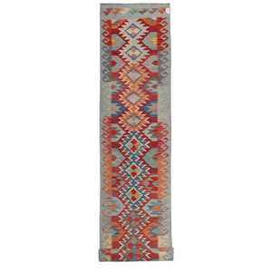 Alfombra de Pasillo Kilim Maimana de Afganistán de Imaco Rugs, 486 x 82 cm - Product Image 1