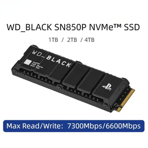 WD Đen sn850p NVMe M.2 2280 2t 1TB <span class=keywords><strong>PCI</strong></span>-Express 4.0x4 3D NAND nội bộ <span class=keywords><strong>SSD</strong></span> cho máy tính xách tay số lượng lớn mới Đóng gói với cổng mở rộng SATA - Product Image 2